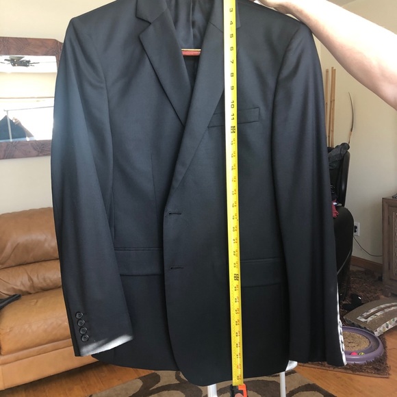 ❤️SALE❤️ Calvin Klein Slim Fit Black Jacket 42L - Picture 3 of 15